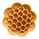 SlowJoy - Evéslassító szilikon tál - Honeycomb - Sárga