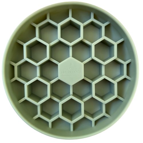 SlowJoy - Evéslassító szilikon tál - Honeycomb MAXI - Zöld